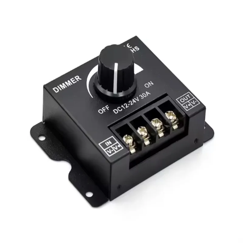 LED 디머 소프트 및 하드 스트립 디머 밝기 조절기 디머 노브 12V/24V30A