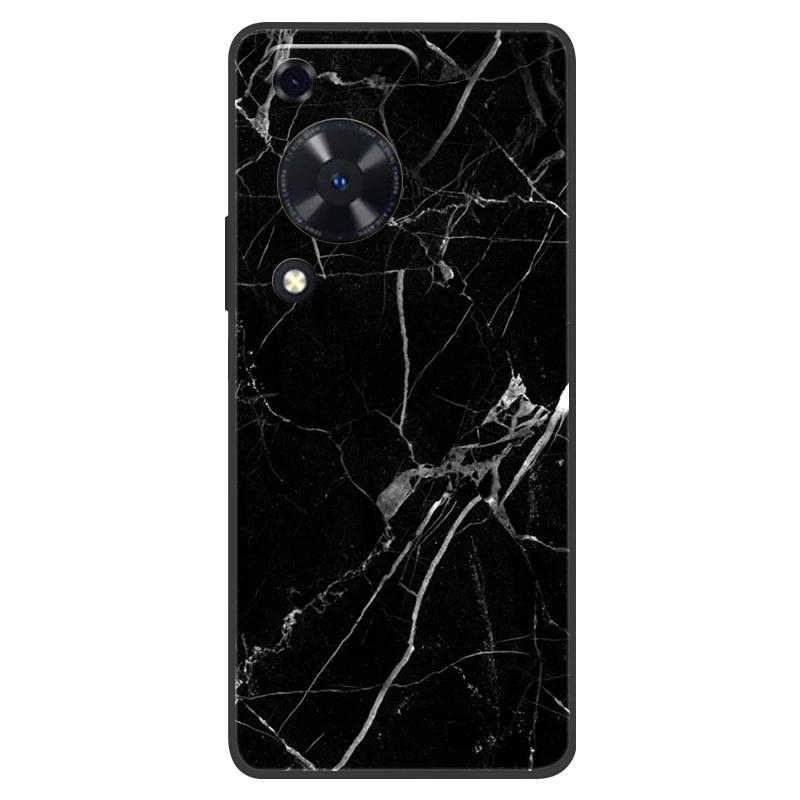 Marble Soft Matte Silicone Back Cover – Full Coverage Phone Shell