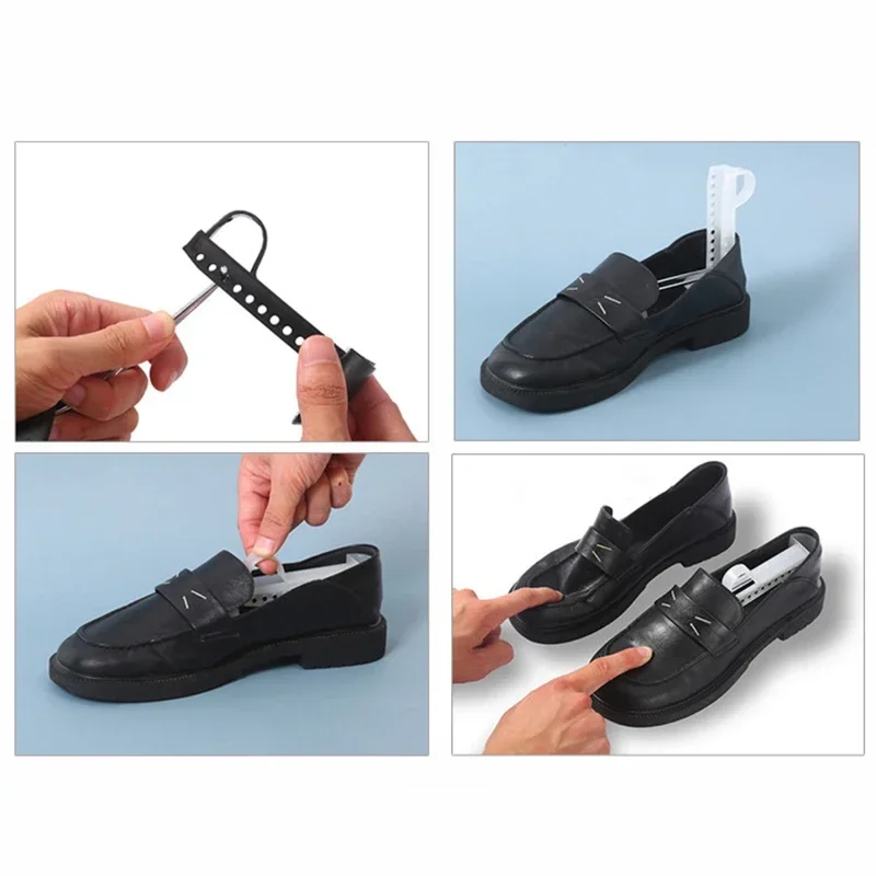 Shoe Stretcher Shoe Accessories Shoe Tree 1 Pair Plastic Shoe Tree Shaper Shapes Stretcher Adjustable for Women Men Unisex