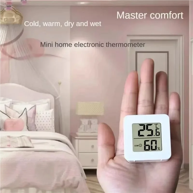 Advanced Indoor Digital Hygrometer and Thermometer with Mini LCD Display for Accurate Temperature and Humidity Monitoring