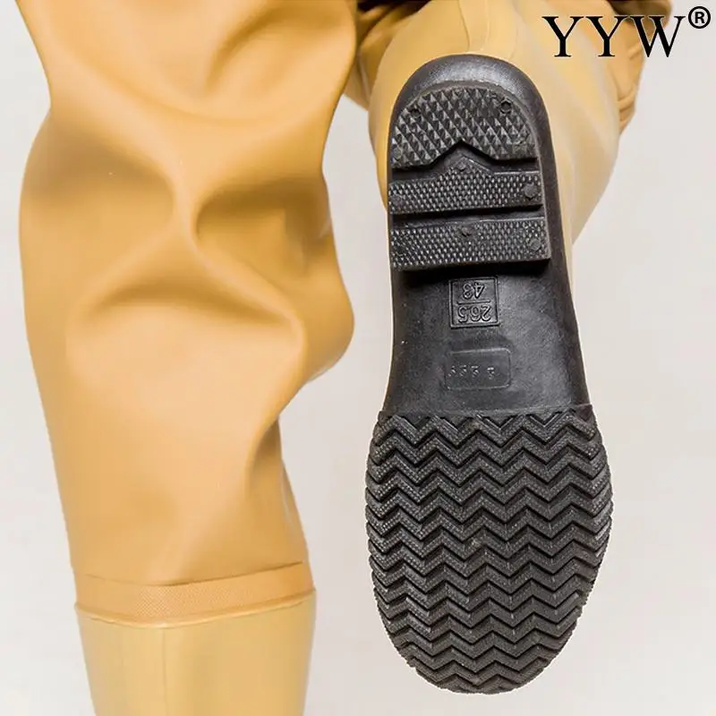 Fishing Waders Pants Set Boots Adult Men Women PVC Waterproof Fishery Apparel Gear fly fishing waders fishing boots