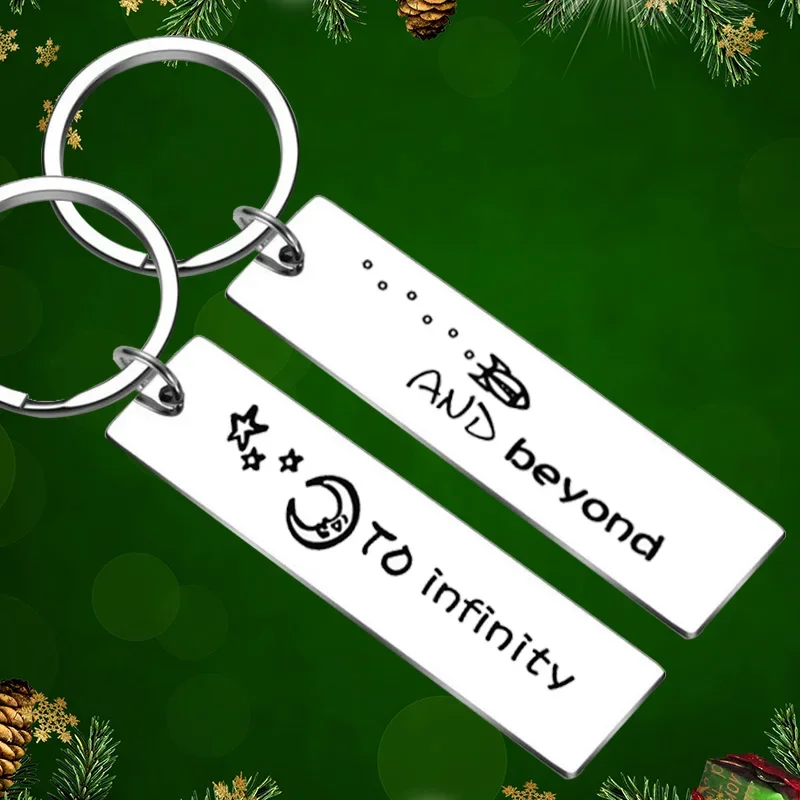 

Couples Keychain Pendant Boyfriend And Girlfriend Key Chains Daughter Son Gift