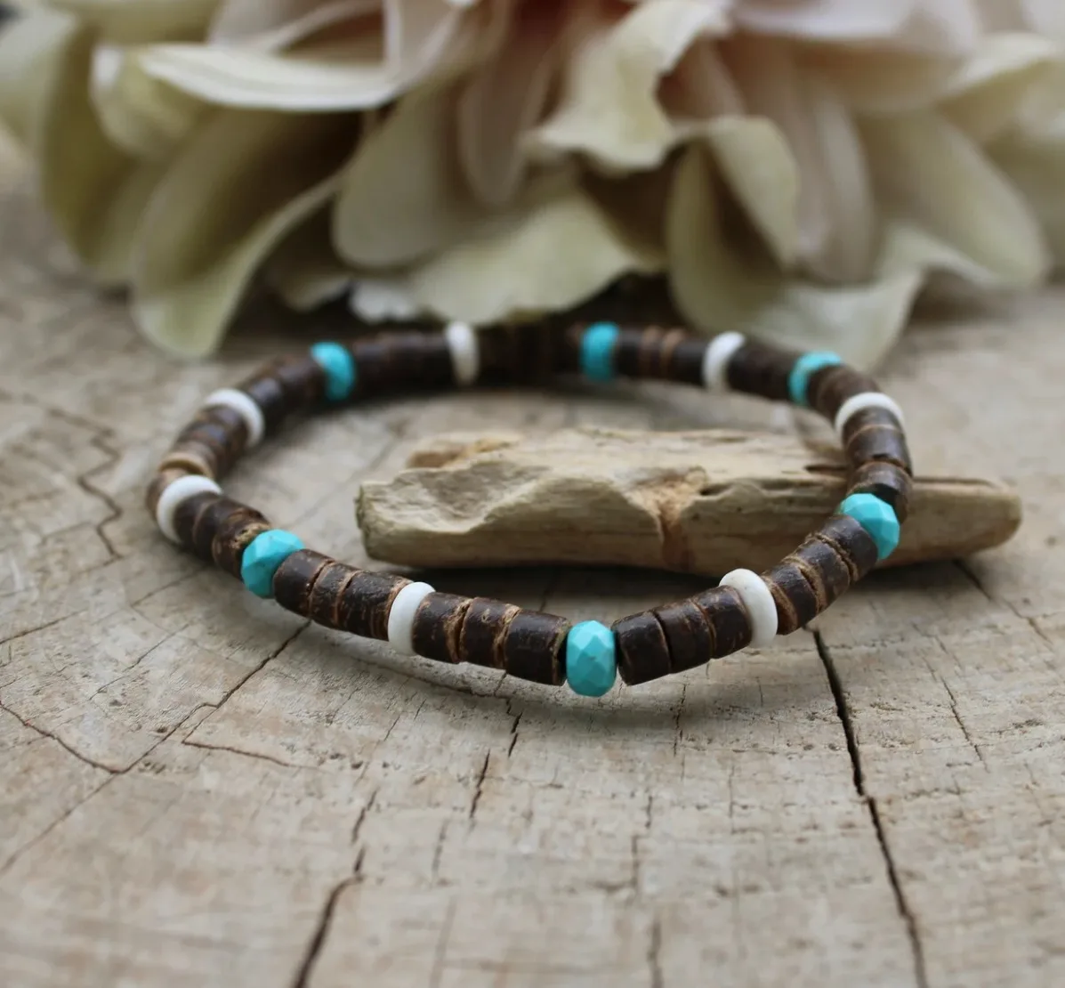 Tibetan Buddha Bracelet with Turquoise Men's