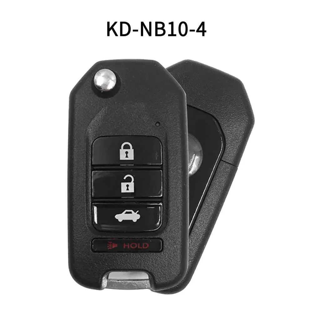 5 ชิ้น/ล็อต สำหรับรีโมทรถยนต์ KEYDIY NB10-4 KD รีโมทอเนกประสงค์ 4 ปุ่ม รุ่น NB สำหรับ Honda Style สำหรับ KD900/KD-X2 KD MINI