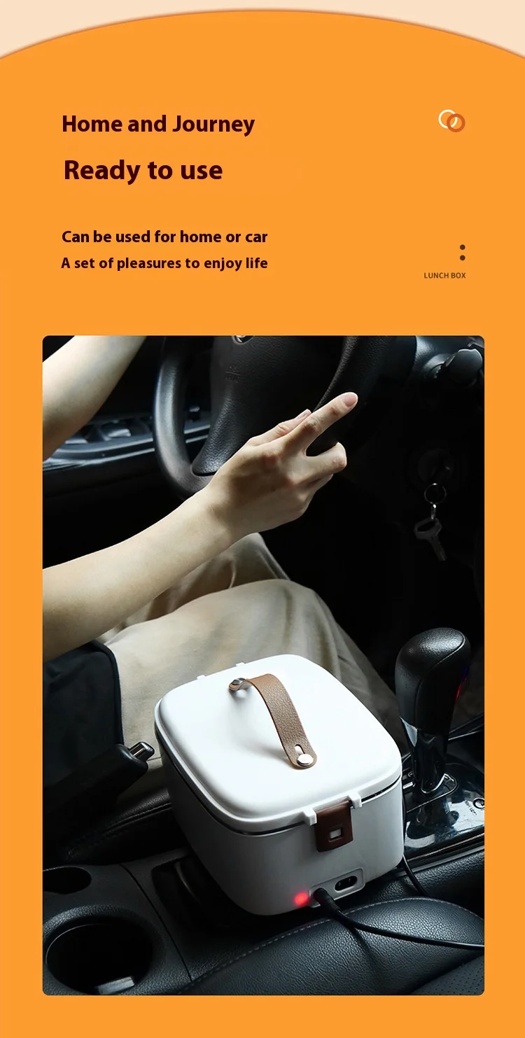 Description Picture 6 of itemHousehold Portable Steaming And Cooking Lunch Box With Rice Artifact Stainless Steel Student Insulated Electric Lunch Box