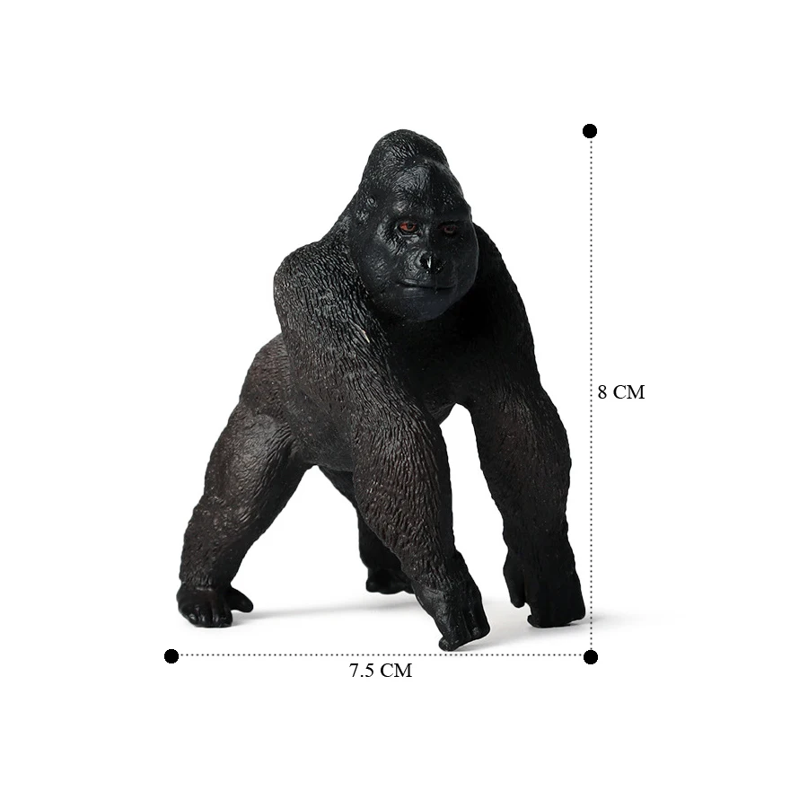 Realistische Dschungel Primattiere Schimpanse Mandrill Gibbons Indri Lemur Golden Monkey Modell Actionfigur Lernspielzeug – Detail 28