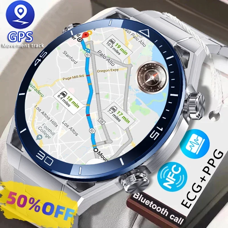 

NFC ECG+PPG Bluetooth Call Smartwatch GPS Tracker Motion Bracelet Fitness For Huawei Watches Ultimate Smart Watch Men 2023 New