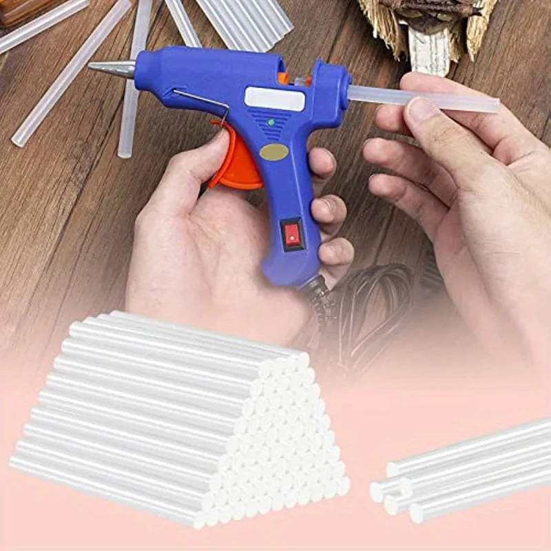 Hair Extension Glue Stick 50pcs Mini Hot Glue Sticks Compatible With Most Glue Guns Multipurpose For ArtCraft DIY And Most Gluing Projects