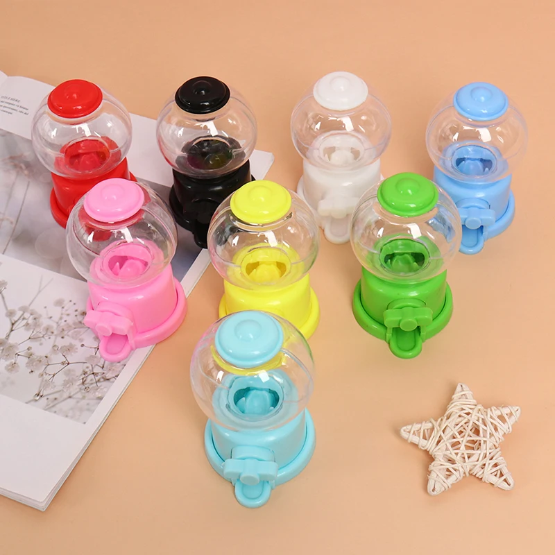 

1PC Cute Sweets Mini Candy Machine Bubble Toy Dispenser Coin Bank Storage Tank Kids Toy Warehouse