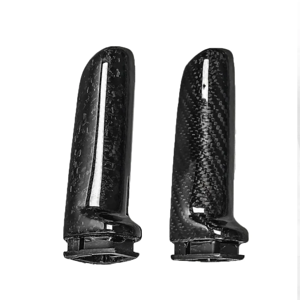 For BMW E46 E60 E90 F10 F20 F30 E92 E39 F34 Accessories Universal Forge Carbon Fiber Car Handbrake Grips Cover Interior Trim