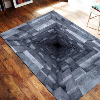 3D Optical Illusion Vortex Rug 1