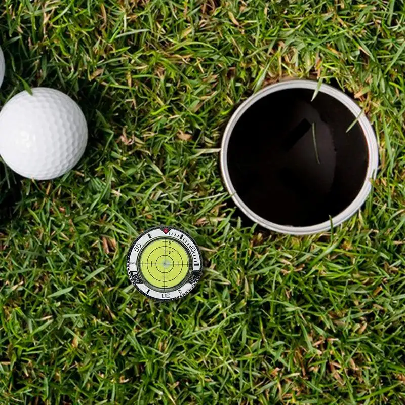 Golf Green Reader Golf Ball Marker With Level Sure Putt Pro Green Reading Aid Poker Chip Style Bubble Level Accessories