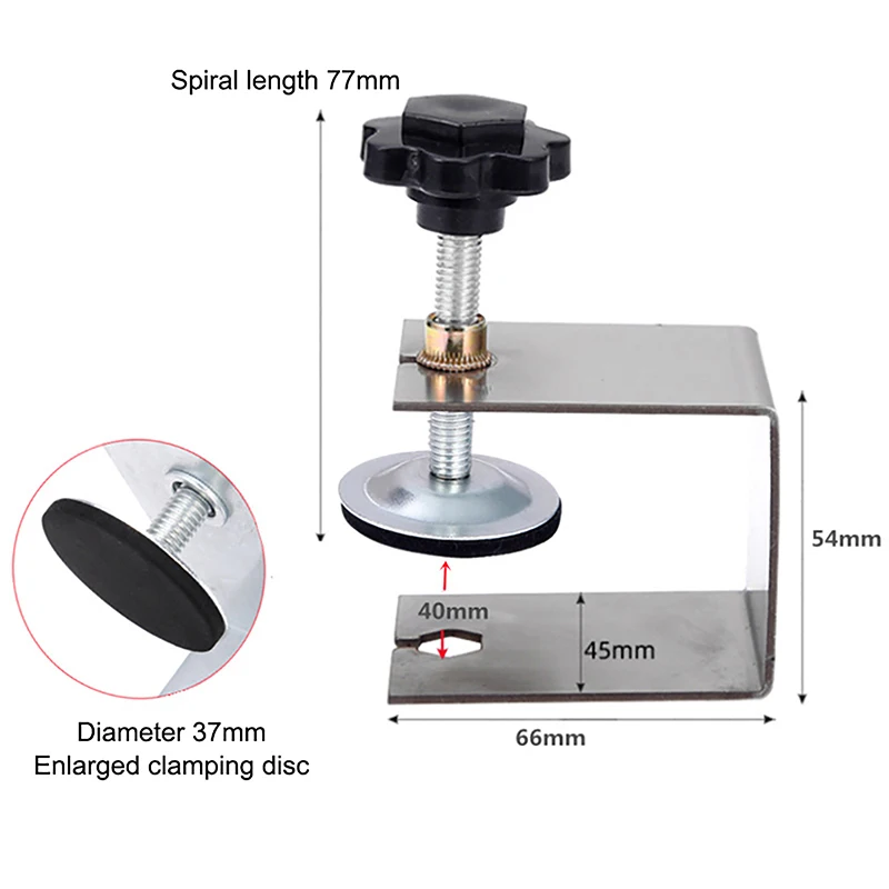 2Pcs Woodworking Jig Cabinet Tool Steel Drawer Panel Clips Home Furniture Accessories Front Installation Clamps Hand Tool