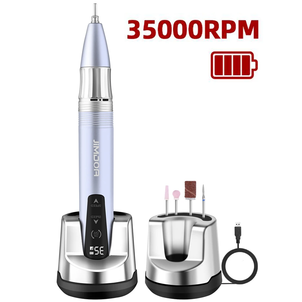 35000RPM Electric Nail Drill Pen Manicure Pedicure Rechargeable Portable Nail Machine Gel Polishing Salon Equipment electric nail drill,electric nail grinder,electric nail polisher