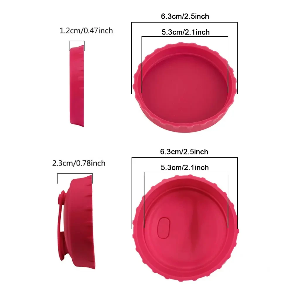2 Styles Reusable Silicone Soda Can Lid Sealing Cover Protective Stopper for Beer Drinks Juice Beverage Coke Can Lids