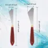 2pcs Painting Knife Set Painting Mixing Scraper Stainless Steel Palette Knife Painting Art Spatula with Wood Handle painting 2