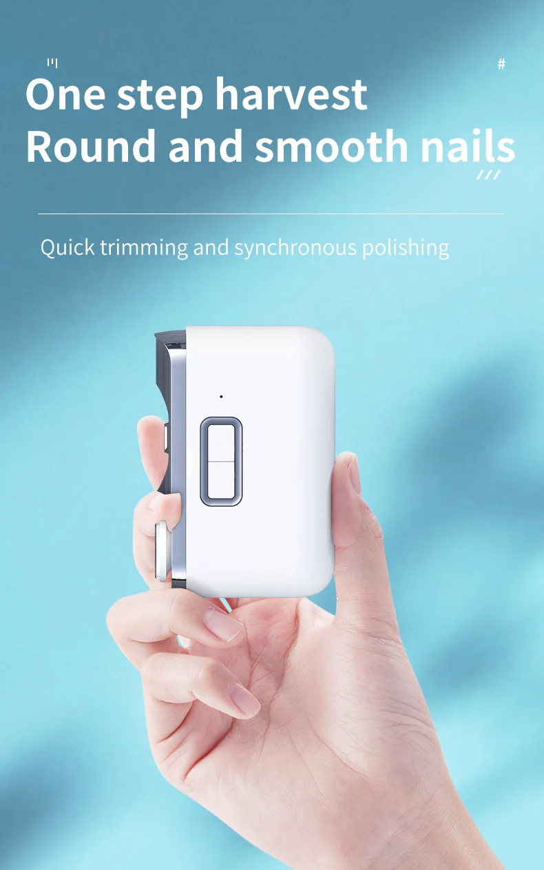 Description Picture 6 of item2in1 Multi Function Portable Electric Nail Clipper Intelligent Dual Speeds Manicure Polishing Nail Pedicure Grinder Tool