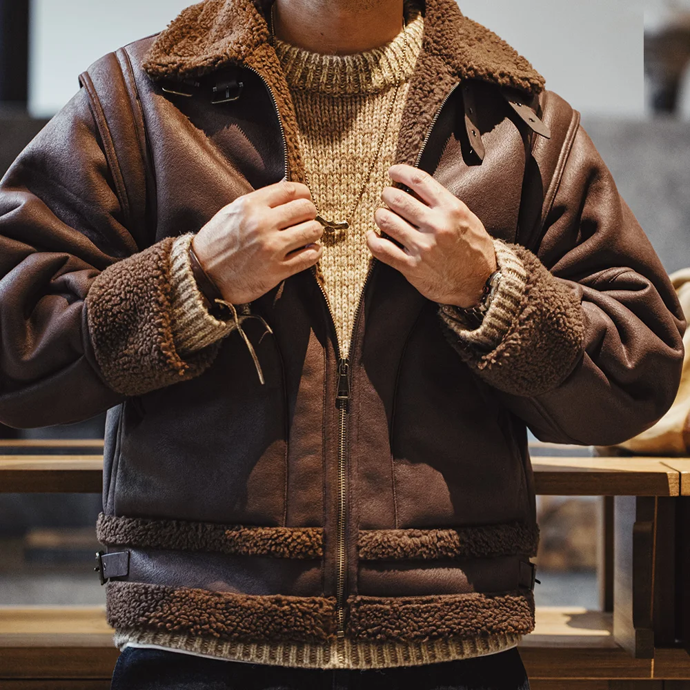 ジャケット・アウター [MADE] Theel Vintage Leather Jumper MADE] Theel Vintage Leather Jumper - BLACKUP | 60% - Asian Fashion