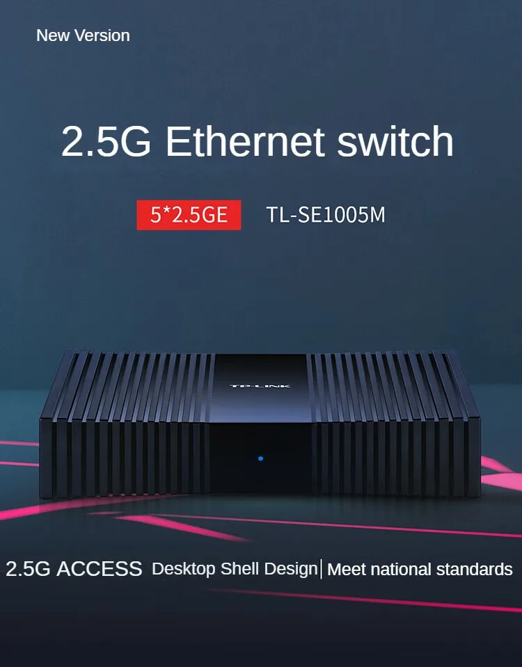 Tp-link-switcher de Rede Ethernet Switch Internet Splitter Plug And Play Networking Hub Novo Tl-se1005m Portas 2.5gb 2500m - Imagem 5