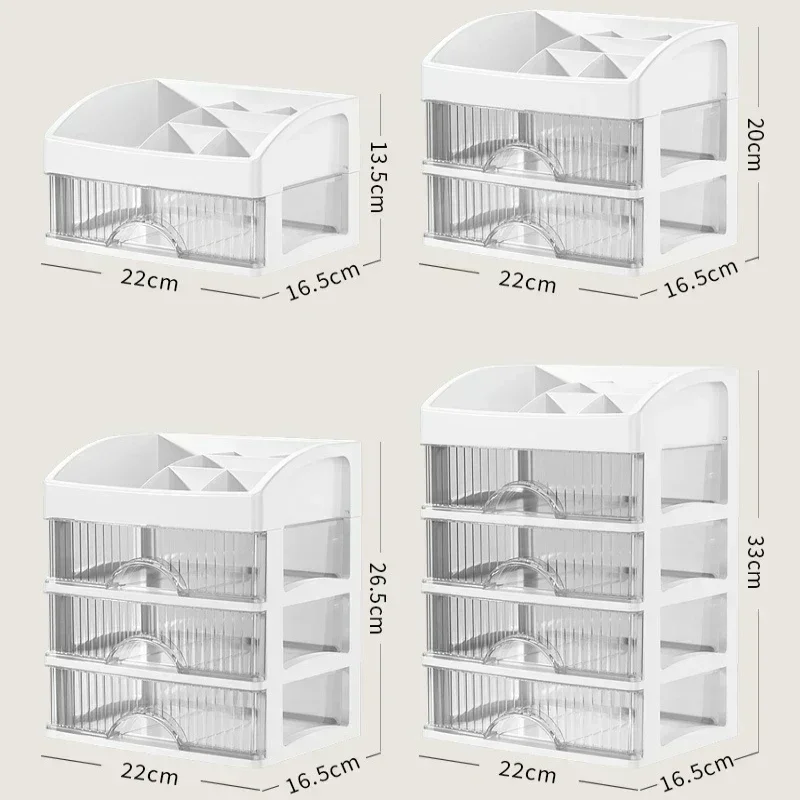 Drawer Makeup Organizer Large Capacity Plastic Makeup Storage Box Lipstick Holder Large Capacity Office Supplies Storage Box 5