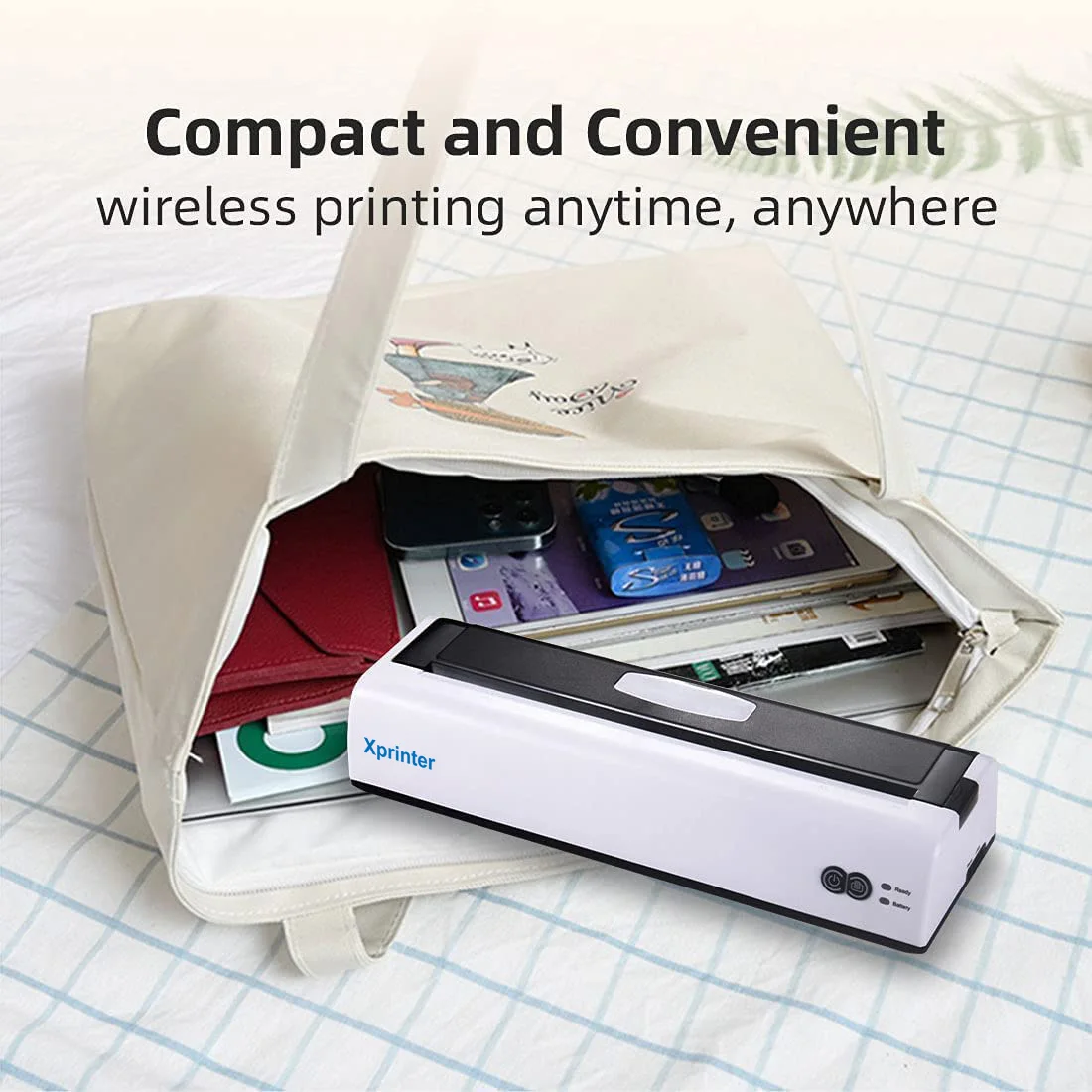 A4 Paper Portable Thermal Printer 216mm Wireless Bluetooth Printer