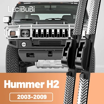 2pcs Front Windshield Windscreen Wiper Blades Carbon Fibre Wipers For Hummer Hummer H2 2003-2009 2004 2005 2006 2007 2008 1