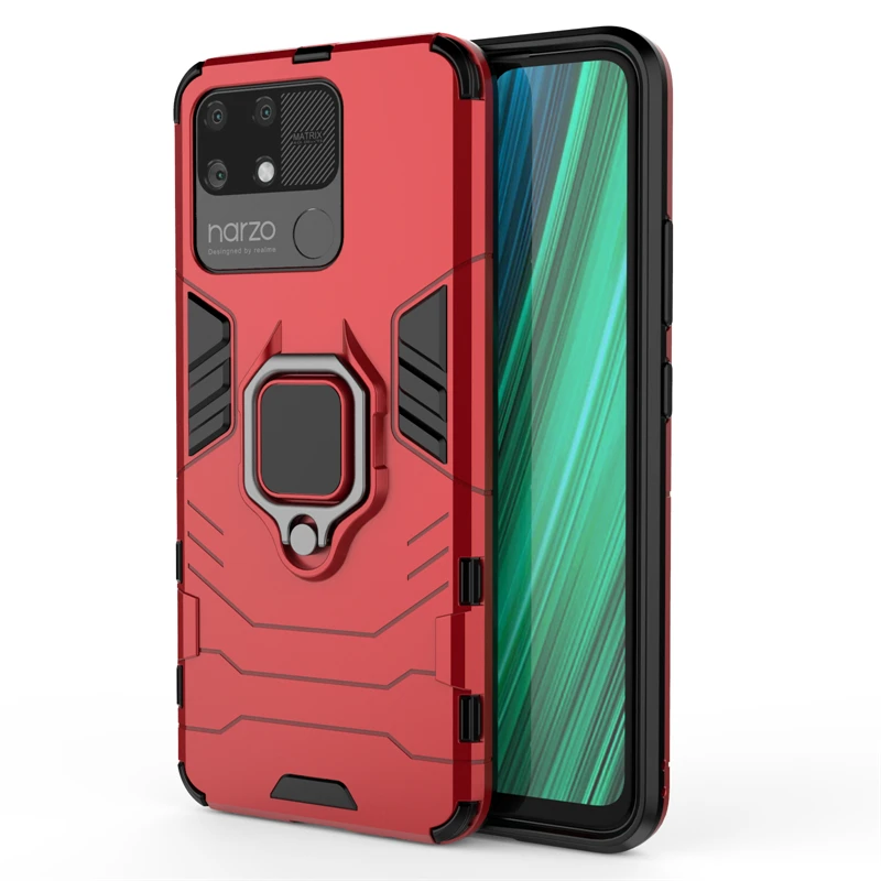 Armor Finger Ring Bumper Shockproof Phone Case Cover
