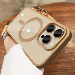 Premium Transparent Magnetisches Wireless-Ladegehäuse mit weichem Bumper und klarem Cover