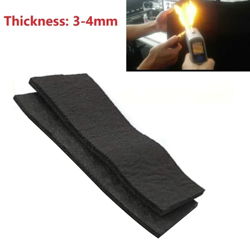 Carbon Fiber Welding Blanket Torch Shield Plumbing Heat Sink Slag Fire 3X500X500mm Contamination Adsorption Cleaning