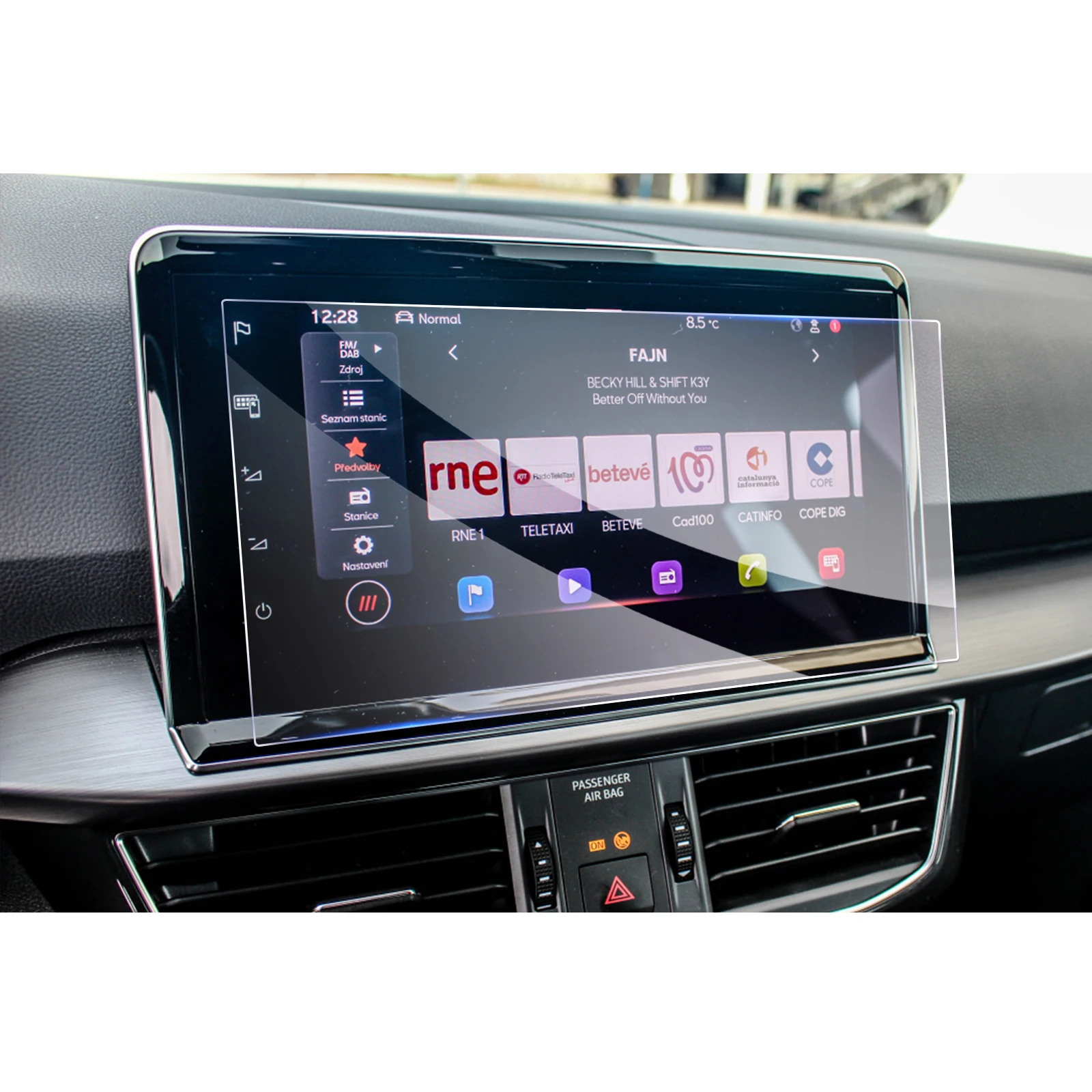 RUIYA for Seat Tarraco / Ibiza / Arona 2022 9.2-Inch Car Navigation Touch Screen Protector Auto Interior Ibiza Accessories 2023