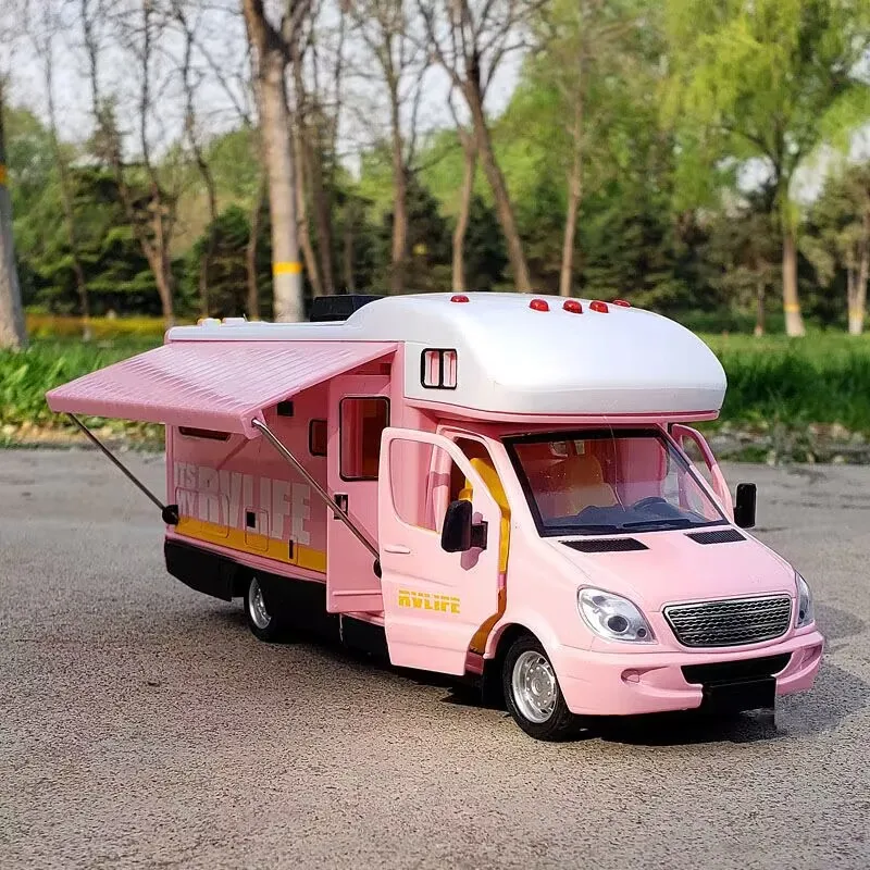 Maquette De Camping-car Alloy 1:32 Avec éclairage - Modèle 2021, Couleur Blanche, Neuf En Boîte