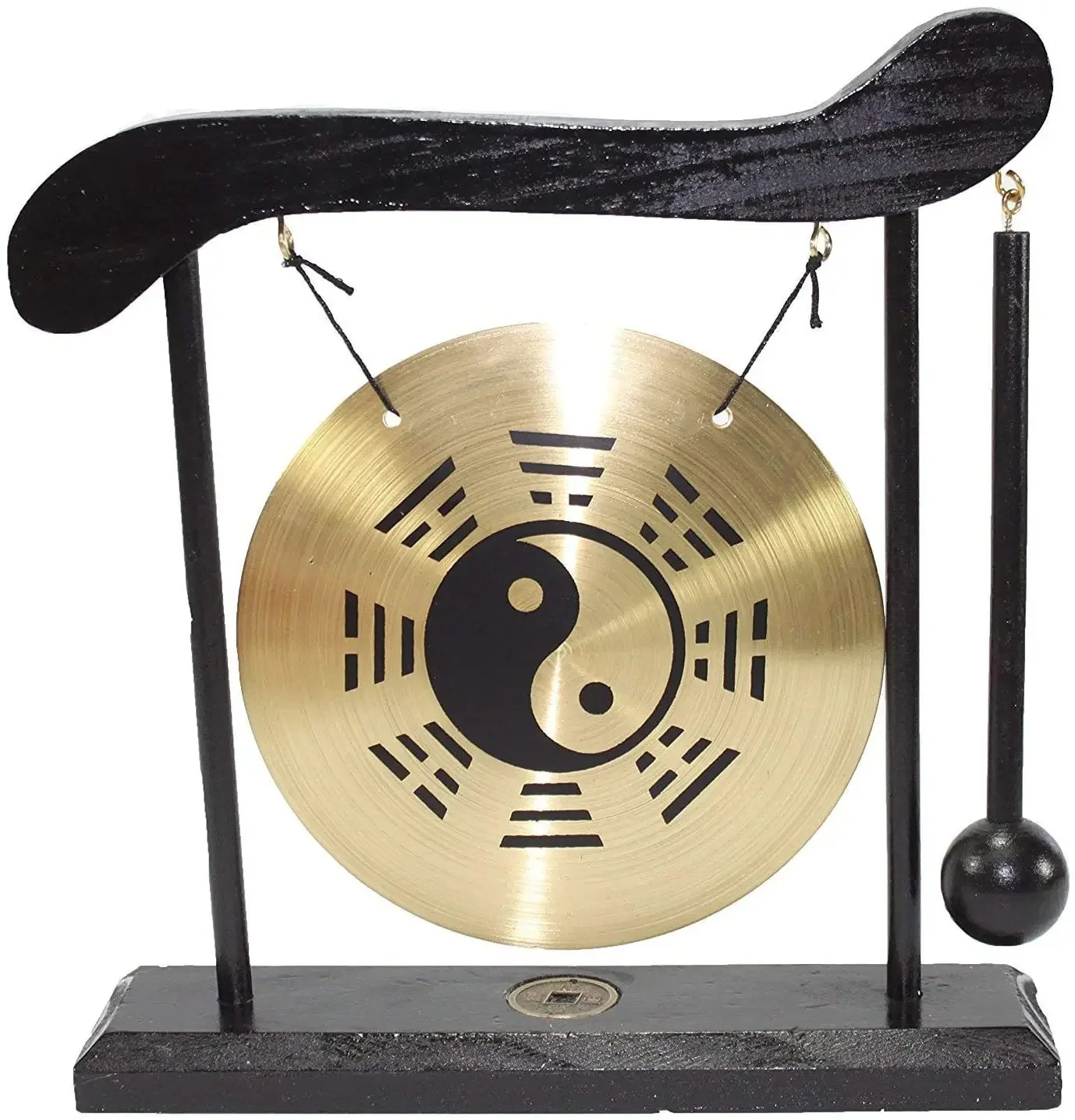

Zen Table Gong Taiji Symbol Feng Shui Meditation Desk Bell Home Decor Housewarming Congratulatory Blessing Gift