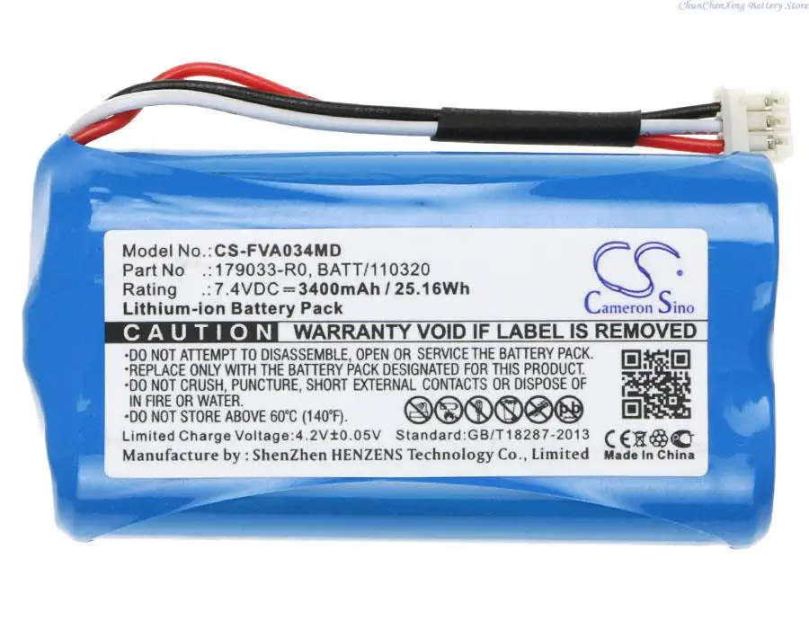 Cameron Sino-médica Bateria para Bomba de Infusão Fresenius 2600mah 3400mah Volumat Agilia d Fresenius Volumat Volumat Agilia - Image 4