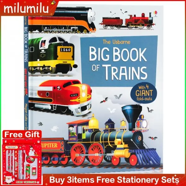 

MiluMilu Usborne Big Book Of Trains English Original Picture Books Train An Illustrated Handbook Large Format Hardcover