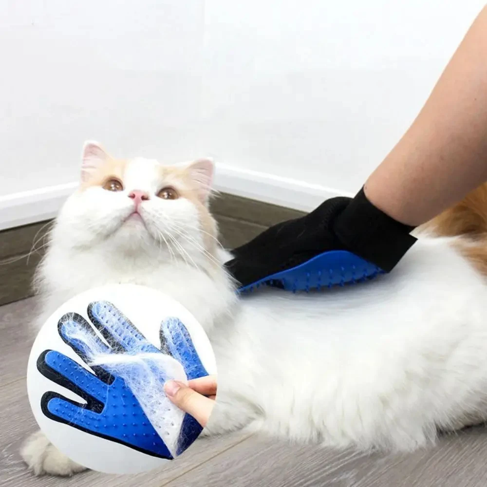Pet Hair Remover Gloves Cat Dog Massage Bathing Cleaning Grooming Supplies pet grooming gloves pet hair remover gloves