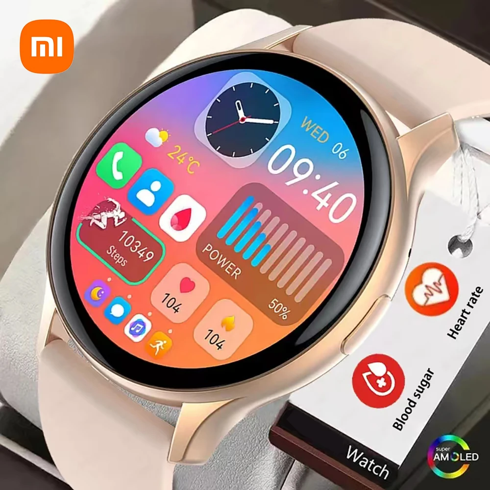 

Xiaomi Mijia Fashion Voice Call Smart Watch Women Blood Pressure Heart Rate Monitoring Smartwatch Ladies Sports Health Bracelet