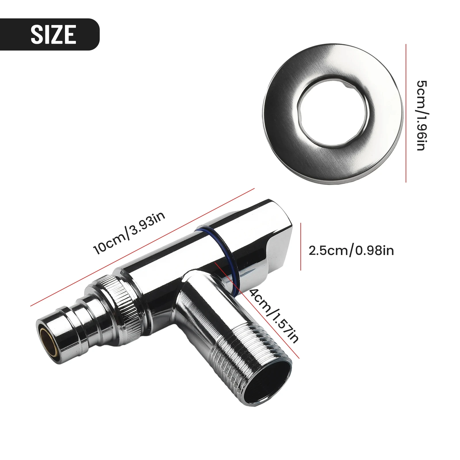 Washing Machine Faucet Brass Water Stop Quick Opening Angle Valve Wall Mounted G1/2 Water Stop Clip Bathroom Accessories