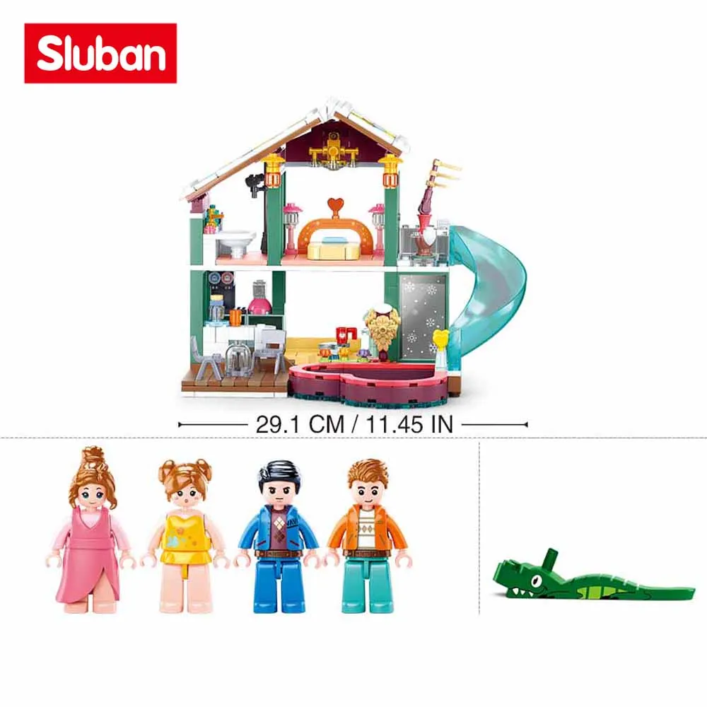 Building Set Sluban Girls Sluban Girls Dream Dream House M38-B0973