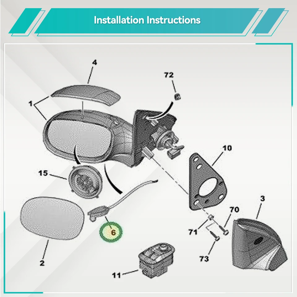 Sensore Temperatura Esterna Per Auto - Compatibile Con Renault, Peugeot, Citroen, OE 6445F9 - Foto 4