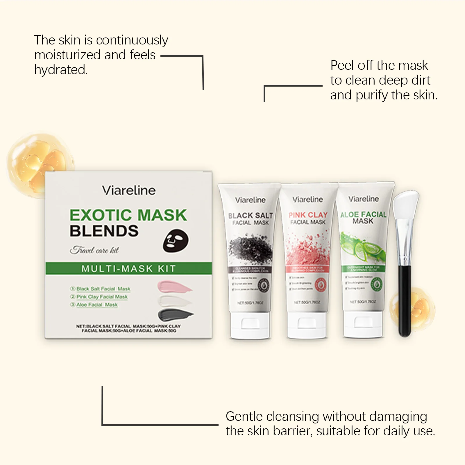 Revitalizing Facial Mask Set: Deeply Hydrate & Soften Dry Skin