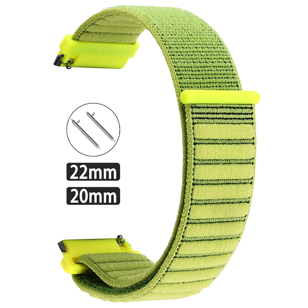 Nylon Loop Strap 20-22mm Watchband Bracelet