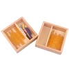 Montessori Math Bead Toys 10 Pcs Golden Beads Bars & Colorful Beads Bars 1-10 with Wooden Box Beads of Seguin Board Counting Toy 2