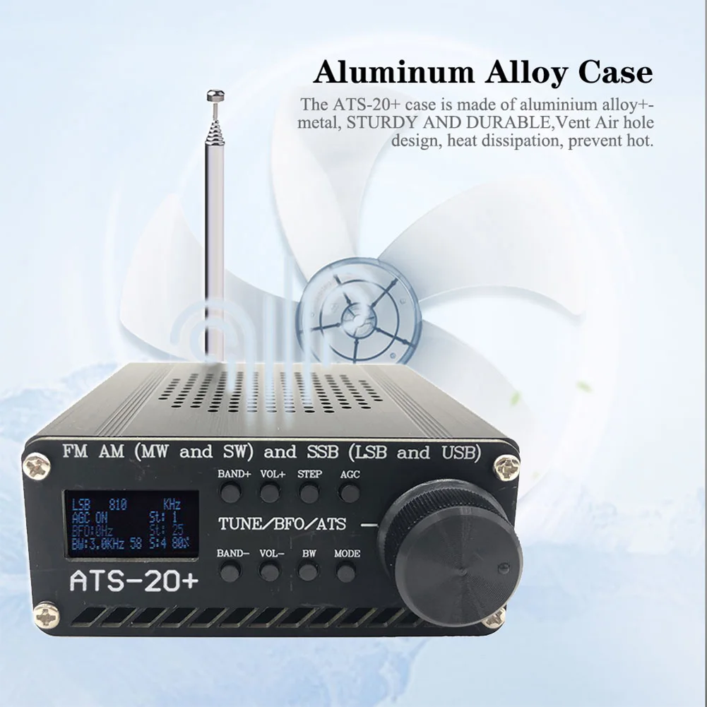 ANYSECU ATS-20 + récepteur radio toutes bandes FM AM (MW & SW) SSB