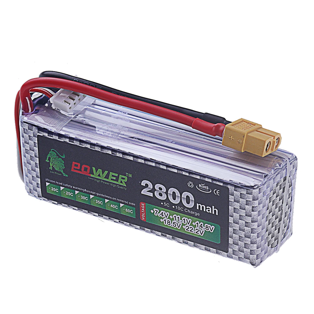 Batterie Drone 3.7V 300mAh LiPo JST/XT30/XT60/T - Lot 1 ou 2