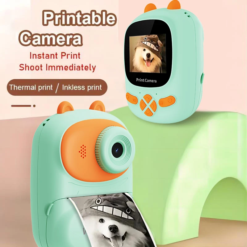 Description Picture 2 of itemW&O Q2 1080P 48MP Children Instant Photo Camera Cute Mini Portable Film Printer HD Vlog Shooting Camera Video Record Gift