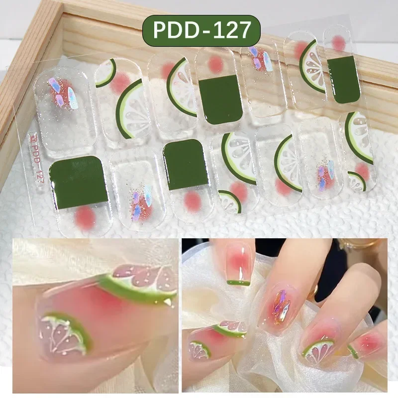 

3D Full Cover Nail Stickers Exquisite Waterproof Long-lasting Nail Decoratio Nail Art Summer Cool Sweet Girl Style Nails Charms