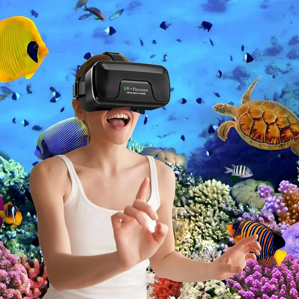 3D очки виртуальной реальности VR-гарнитура с управлением для фильмов видеоигр