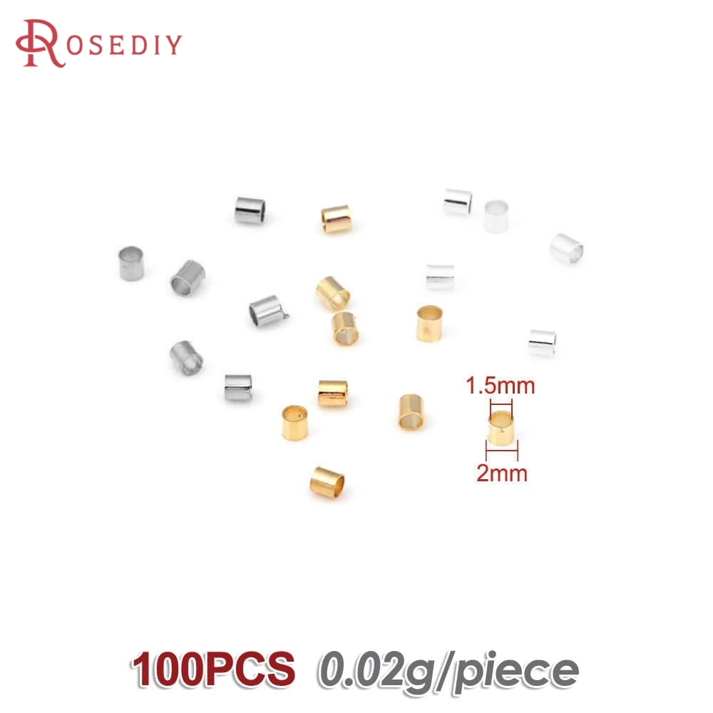 Elegant 18K Gold-Tone Brass Beads