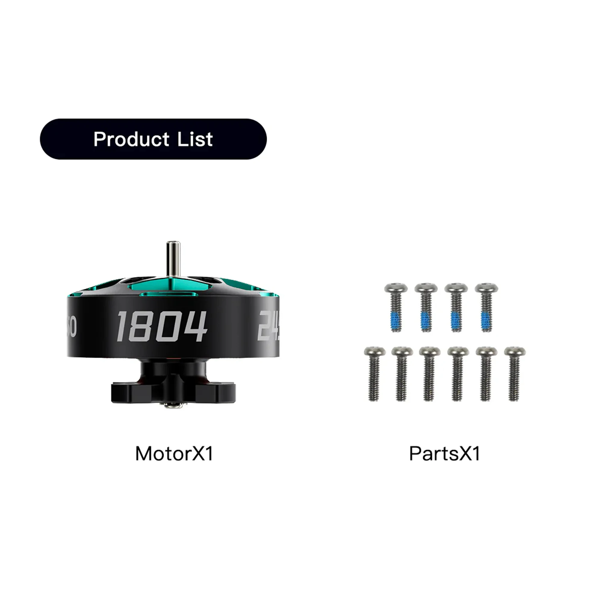 Moteur brushless léger 13g pour drone FPV micro, posé sur une surface blanche, avec un câble de signal visible.