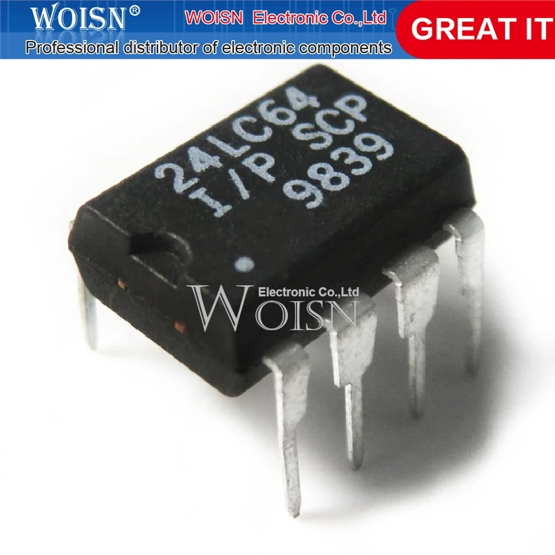 

10 шт PIC24LC64-I/P PIC24LC64 24LC64-I/P DIP-8